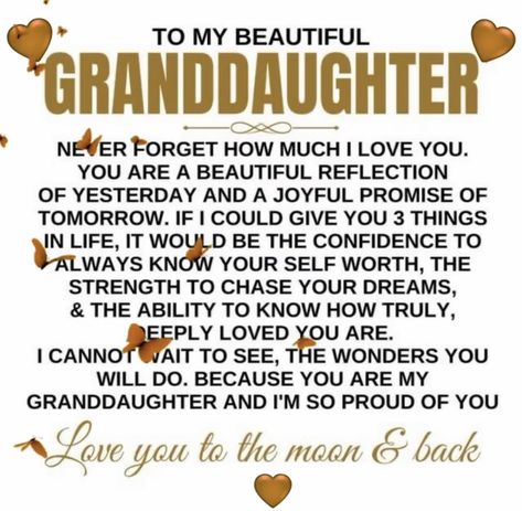 Letter To My Granddaughter, Grandkids Quotes, Granddaughter Quotes, Birthday Verses For Cards, Quotes About Grandchildren, Birthday Verses, Grandmother Quotes, Grandparents Quotes, Inspirational Life Lessons