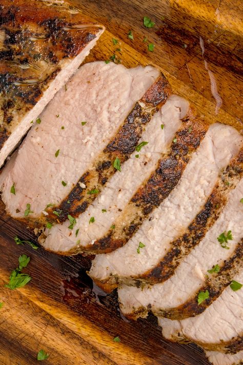 Sous Vide Pork Loin Roast Pork Loin Recipes Sous Vide, Pork Roast Sous Vide, Suis Vide Recipes, Pork Loin Sous Vide, Sous Vide Pork Loin Roast, Sous Vide Carnitas, Sous Vide Pork Shoulder, Sous Vide Meals, Pork Tenderloin Sous Vide