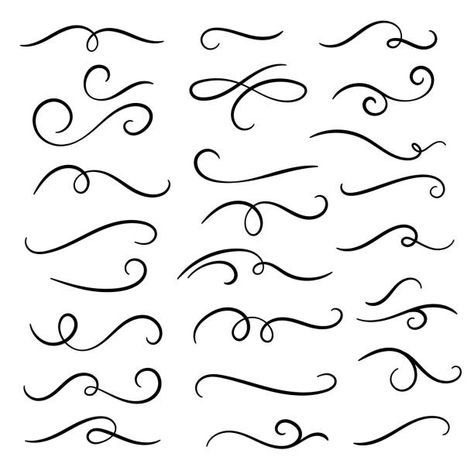 58,726 Calligraphy Swirls Illustrations, Royalty-Free Vector Graphics & Clip Art - iStock Skin Markings, Calligraphy Swirls, Swirl Design Pattern, Flourish Border, Text Dividers, Flourish Design, Hand Lettering Alphabet, Embroidery Ideas, Swirl Design