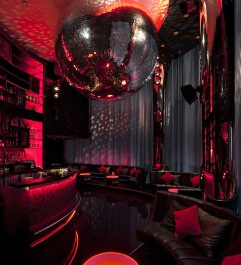 Nightclub Design, Vip Room, Dark Aesthetics, W Hotel, Red Rooms, Red Room, Bar Interior, London Hotels, Air Bnb