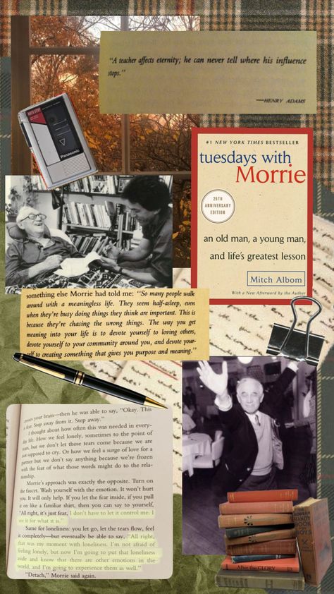 #tuesdayswithmorrie #literature Tuesdays With Morrie, Mini Library, Education English, Literature Art, Best Books To Read, Love Others, I Love Books, Quote Aesthetic, Book Aesthetic