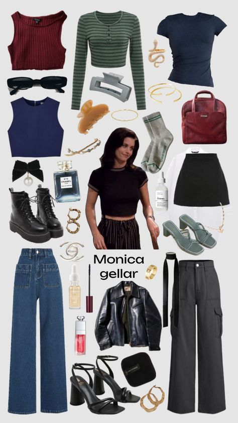 #monicageller #friends Friends Outfits 90s, Plus Size Aesthetic Outfits, 90’s Outfits, 90s Inspired Outfits, Monica Geller, Tv Show Outfits, Outfit 90s, 90s Fashion Outfits, 90s Outfit