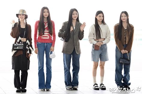 Airport Fashion Kpop, Dance Outfits Practice, New Jeans Style, Icn Airport, Incheon Airport, Incheon, I Love Girls, Airport Style, Teenage Fashion Outfits