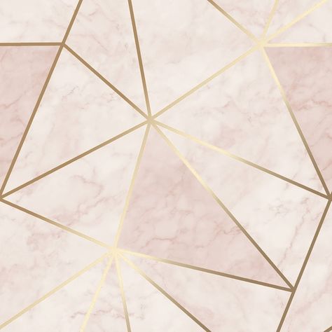 Gold Wallpaper Bedroom, Room Decor Bedroom Rose Gold, Pink Geometric Wallpaper, Pink And Gold Wallpaper, Pink Marble Wallpaper, Mom Embroidery, I Love Wallpaper, Soft Background, Wallpaper Soft