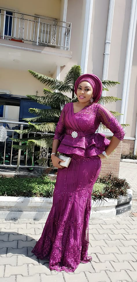 Aso Ebi Lace Styles African Weddings Skirt And Blouse, Asoebi Skirt And Blouse Lace Styles, Aso Ebi Lace Styles For Mummy, Lace Peplum Gown Styles, Lace Long Gown Styles Aso Ebi, Lace Skirt And Blouse Styles For Owambe, Skirt And Blouse Lace Peplum Tops, Nigerian Lace Styles Skirt And Blouse, African Lace Dresses Nigerian Fashion Classy