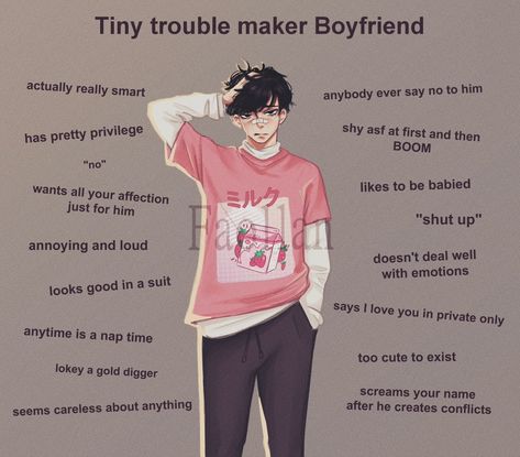 Type Of Girlfriend, Types Of Boyfriends, Relationship Dynamics, Trouble Maker, The Perfect Guy, Types Of People, Tom And Jerry, Anime Boyfriend, Say I Love You