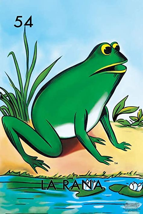 Frog Bedroom, Frog Artwork, Wood Frog, Frog Poster, Frog Wall Art, Mexican Bingo, Art Frog, Loteria Cards, Giant Poster