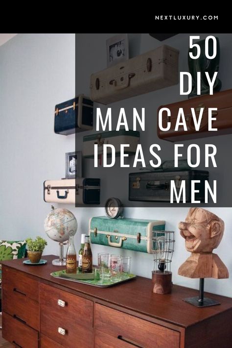 Diy Manly Decor, Diy Men’s Office Decor, Diy Mancave Ideas, Diy Man Cave Decor, Cheap Man Cave Ideas, Diy Man Cave Ideas, Bedroom Ideas For Men Bachelor Pads, Diy Man Cave, Small Man Cave Ideas