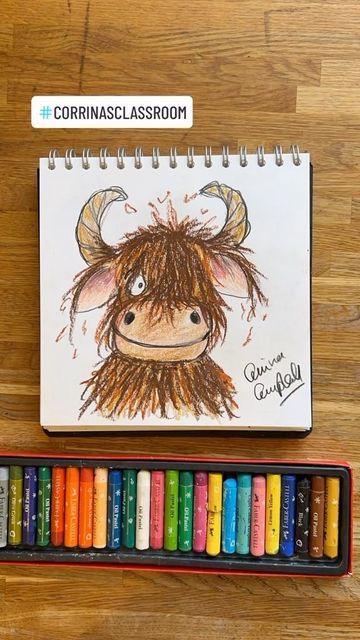 Corrina Campbell 🏴󠁧󠁢󠁳󠁣󠁴󠁿 on Instagram: "HOW TO DRAW A….highland coo!!! This was a request from someone, was it you?! #highlandcow #scotland #scottish #corrinasclassroom #howtodraw #drawalong #artforkids #mumsofinstagram #parenting" Highland Coo, Cow Drawing, 50k Views, Scottish Highland Cow, Primary Teaching, Scottish Art, Library Decor, Pyrography, Highland Cow