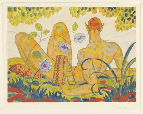 A Canticle of Pan | Cooper Hewitt, Smithsonian Design Museum Bel Art, Sketchbook Ideas, Arte Inspo, Art Et Illustration, 2d Art, Sunset Pictures, Design Museum, Print Artist, Funky Art