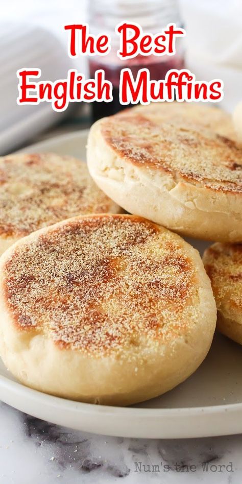 English Muffin Bread, English Muffin Recipes, Homemade English Muffins, Pita Pockets, Homemade Bread Recipes Easy, Perfect English, Best Bread Recipe, English Muffins, Bread Machine Recipes