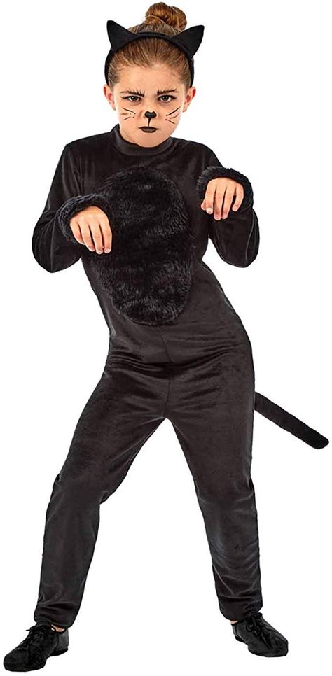 Cat Girl Costume, Black Cat Halloween Costume, Cat Costume Kids, Black Cat Costume, Halloween Kids Costumes Girls, Black Cat Costumes, Cat Dressed Up, Costume For Girls, Kids Costumes Girls