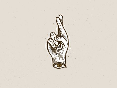 Cross Fingers Tattoo, Crossed Fingers Tattoo Traditional, Fingers Crossed Illustration, Crossed Fingers Drawing, Finger Crossed Tattoo, Crossed Fingers Tattoo, Fingers Crossed Tattoo, Cross Fingers, Cross Finger Tattoos