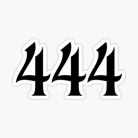 444 Drawing, 444 Design, Angel Number Sticker, 444 Number, 444 Tattoo Design, 444 Tattoo Stencil, 444 Font, Angel Number 444 Tattoo, 444 Angel Numbers Tattoo