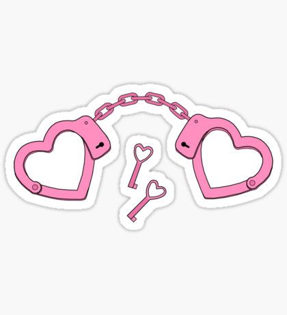 Handcuff Tattoo, Handcuffs Drawing, Pink Handcuffs, Handpoke Tattoo, Tatuaje A Color, Free Tattoo, Tattoo Flash Art, Flash Art, Dope Tattoos