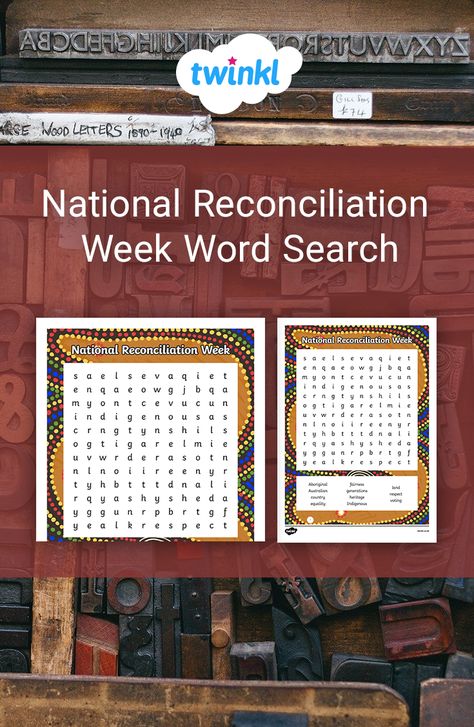 This National Reconciliation Week word search features key vocabulary for this date in the Australian calendar. Great for consolidating spelling, or just for fun! National Reconciliation Week, Reconciliation Week, Library Displays, Visual Aids, Teaching Aids, Art Activities, Just For Fun, Word Search, Vocabulary