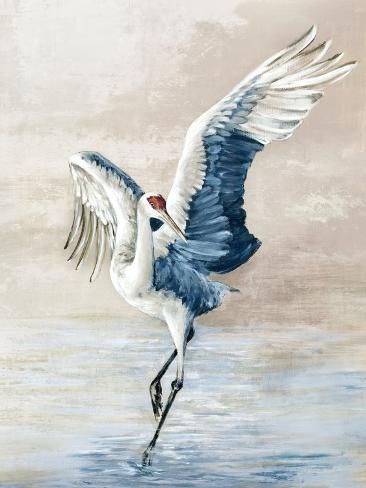 size: 12x9in Art Print: Dancing Heron by Eli Jones : Blue Heron Bird, Watercolor Sandhill Crane, Great Blue Heron Art, Blue Heron Painting, Cottage Paintings, Shore Bird Art, Blue Heron Art, Heron Photography, Crane Painting