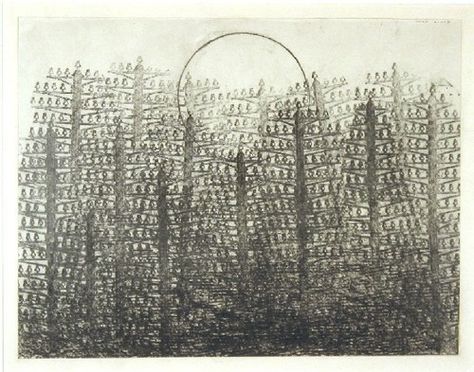 This one appears to be done through rubbing (frottage). Max Ernst: Forest and Sun, 1931, graphite frottage on paper Frottage Art, Cambridge Igcse, René Magritte, Max Ernst, Johannes Vermeer, Chiaroscuro, Drawing Prints, Rembrandt, Art Google