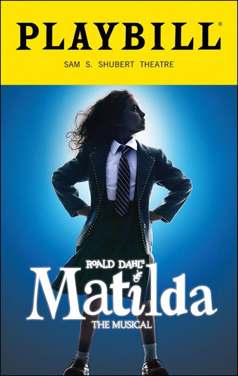 Playbill Poster, Broadway Musicals Posters, Macbook Backgrounds, Musical Posters, Broadway Playbills, Matilda The Musical, Sharp Mind, Broadway Posters, Theatre Inspiration