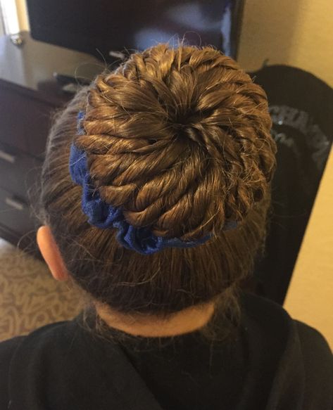 Hairstyles For Gymnastics, Hairstyles Gymnastics, Braids Into Ponytail, Competition Hairstyles, Gymnastics Meet Hair, Gymnastics Hairstyles, Cute Bun Hairstyles, Bun Style, Competition Hair