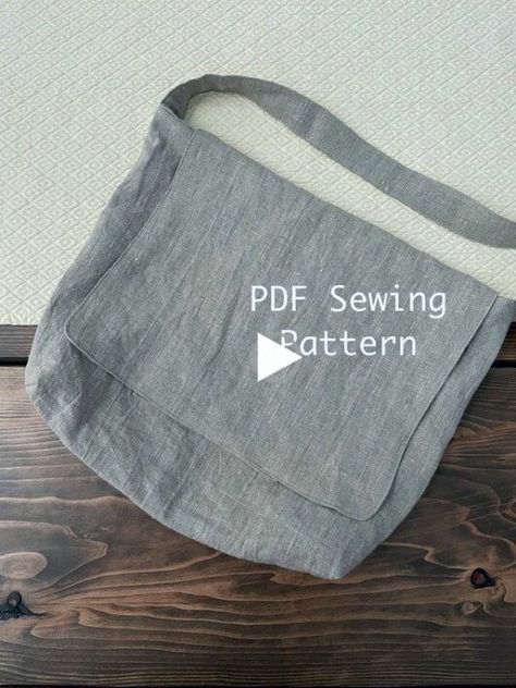 Crossbody Messenger Bag PDF Sewing.. Sewing Messenger Bag, Messenger Bag Patterns Sewing, Messenger Bag Pattern Free, Diy Messenger Bag Pattern, Messenger Bag Sewing Pattern, Messenger Bag Pattern, Messenger Bags For School, Messenger Bag Patterns, Diy Messenger Bag