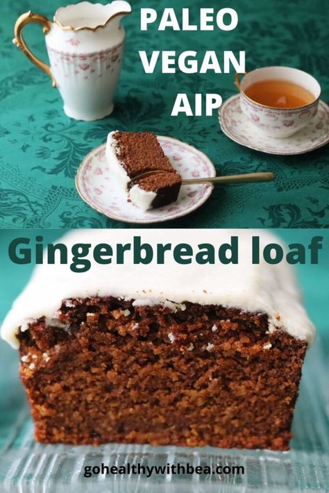 Aip Cake, Paleo Gingerbread, Aip Baking, Aip Snack, Paleo Breads, Gingerbread Loaf, Autoimmune Paleo Recipes, Aip Paleo Recipes, Aip Desserts