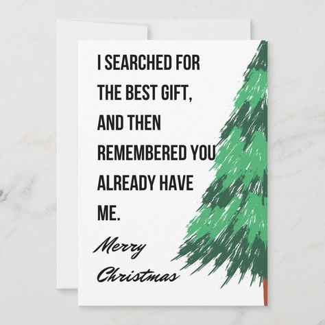 A cute and funny Christmas Card with hilarious Christmas Greetings. The 'Half Christmas Tree' design makes this Christmas card a must have.   This can be a perfect Christmas gift for Mom, Dad, Brother, Sister or Friends. Funny Christmas Cards Diy, Boyfriend Christmas Card, Chrismas Cards, Christmas Card Funny, Cute Christmas Cards, Creative Birthday Cards, Funny Christmas Card, Christmas Cards Kids, Merry Christmas Funny