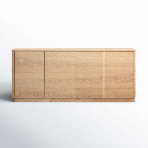 Mille 72" Solid Wood Sideboard | AllModern Modern Kitchen Dining, Dimensional Wall Art, Solid Wood Sideboard, Dimensional Wall, Wood Sideboard, Sideboard Furniture, Sideboard Buffet, Floor And Wall Tile, Art Gallery Wall