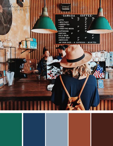 Colour Cluster | Coffee Shop Shades http://www.thissplendidshambles.com/2017/11/colour-cluster-coffee-shop-shades/ Coffee Shop Colours Interiors, Coffee Shop Colors Palette, Coffee Shop Design Colorful, Cafe Colour Palette Coffee Shop, Coffee Shop Color Palette Inspiration, Coffee Shop Colour Palette, Restaurant Colour Palette, Colourful Coffee Shop, Coffee Shop Color Scheme