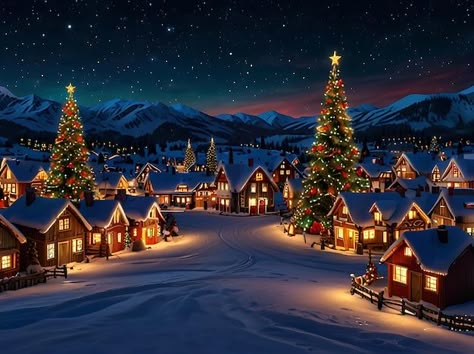 Photo a vibrant christmas village blanke... | Premium Photo #Freepik #photo #christmas-night #christmas-scene #christmas-backgrounds #christmasbackground Christmas Lights Background, Christmas Place, Colorful Lights, Night Background, Free Business Card Mockup, Christmas Appetizers, Christmas Night, Business Card Maker, Magical Christmas