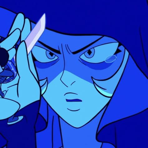 Steven Universe Icon Steven, Blue Diamond Aesthetic, Blue Steven Universe, Sapphire Pfp Steven Universe, Blue Diamond Pfp, The Diamonds Steven Universe, Blue Cartoon Characters, Diamonds Steven Universe, Blue Diamond Steven Universe Wallpaper