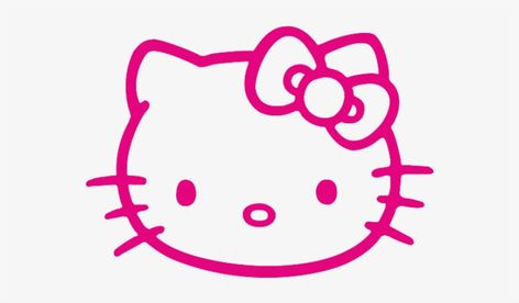 Hello Kitty Face Outline, Hello Kitty Free Svg, Hello Kitty Cricut Projects, Hello Kitty Transparent Background, Hello Kitty Bow Png, Hello Kitty Svg Free, Pink Hello Kitty Png, Hello Kitty Png Icons, Aesthetic Icons Png Transparent