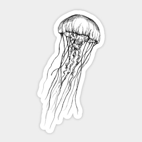 Stickers Ideas Black And White, Stickers To Print Black And White, Cool Stickers Black And White, Black Stickers Aesthetic Printable, Black And White Aesthetic Stickers, Stickers Aesthetic Black And White, Journal Stickers Black And White, Laptop Stickers Aesthetic Ideas, Ink Jellyfish