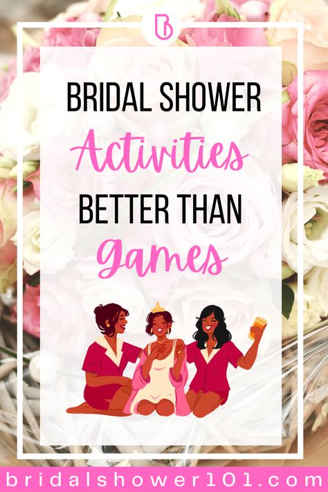 Planning a bridal shower and want to skip the boring games? Check out these 9 fun bridal shower activities that will have you and your guests bonding and creating memories that will last a lifetime! From DIY crafts to group activities and pampering sessions, there's something for everyone. Read on for ideas and inspiration to make your bridal shower one to remember! #bridalshowerideas #weddingplanning #bridalshoweractivities Pictures For Bridal Shower Cute Ideas, Bridal Shower Bubble Gum Game, Crafts To Do At Bridal Showers, Bridal Shower Party Games Funny, Small Bridal Shower Games, Bridal Shower Brunch Activities, Games To Play At A Bridal Shower Fun, Craft Bridal Shower Ideas, Activities For Bridal Party