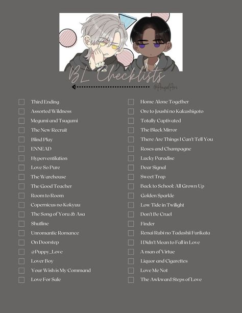 Anime Names List, Manhwa Checklist, Anime Checklist, Want Quotes, Anime Prince, Anime Ninja, Manga List, Manga Books, Manga Cute