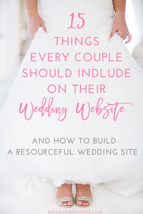 15 things every couple should include on their wedding website, plus a tutorial on how to build a resourceful wedding website that literally anyone can do! @godaddy  #godaddy #sponsored Q&a For Wedding Website, Q&a Wedding Website, Wedding Website Q&a, Wedding Hairsyles, Invitation Website, Wedding Invitation Website, Gimme Some Oven, Launch Pad, Wedding Site