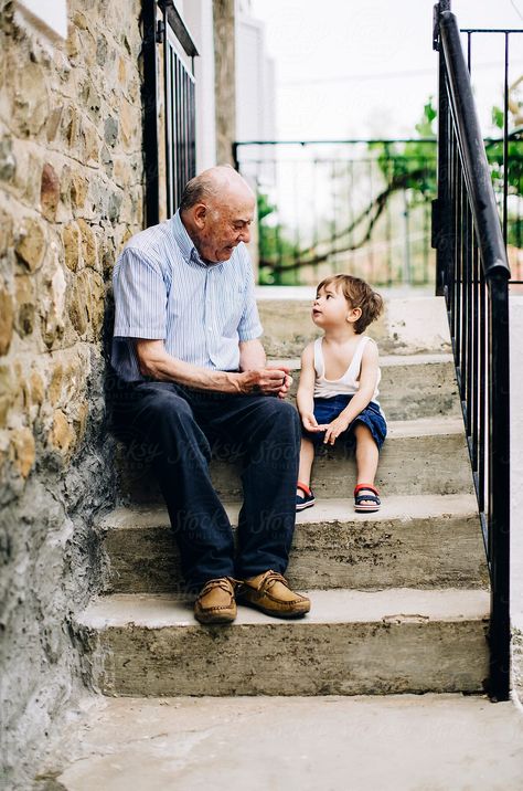 Grandfather Talking To His Grandson Outdoor #boy #grandfather #grandson #companion #love #portrait #talking #communication #love Grandfather Pictures, Grandfather Photography, Grandpa Pictures, Talking Photography, Grandparents Photo Frame, Grandkids Photography, Grandparents Photography, Grandparent Photo, Photography Poses Family