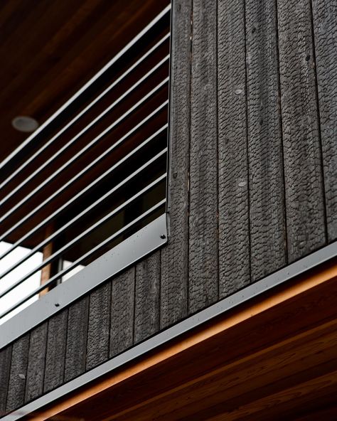 Shou Sugi Ban Siding, Charred Wood Siding, Vertical Siding, Charred Wood, Sugi Ban, Biophilic Design, Shou Sugi Ban, Wood Siding, Blinds