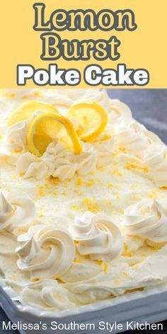 Lemon Zest Cake Recipe, Lemon Cakes Recipes, Sunshine Cake Birthday, Lemon Cake Mix Desserts, Summer Lemon Desserts, Best Lemon Desserts, Lemon Cake Recipes, Lemonade Cake Recipe, Lemon Poke Cake