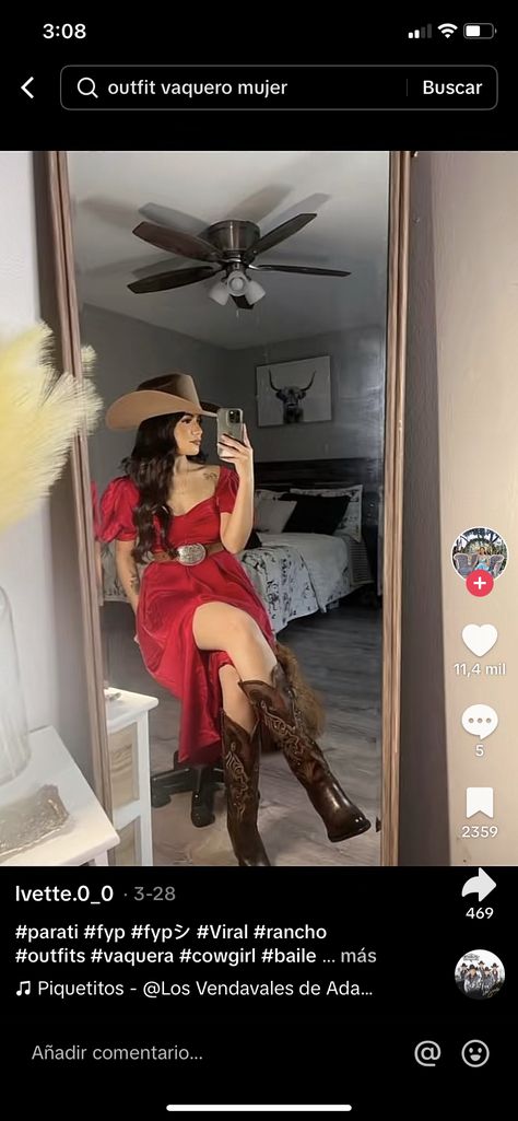 Baile Outfits, Outfit Vaquero, Vaquera Outfits, Western Fits, Cowgirl Outfit, Western Style Outfits, Pics Ideas, Cowgirl Outfits, Cow Girl