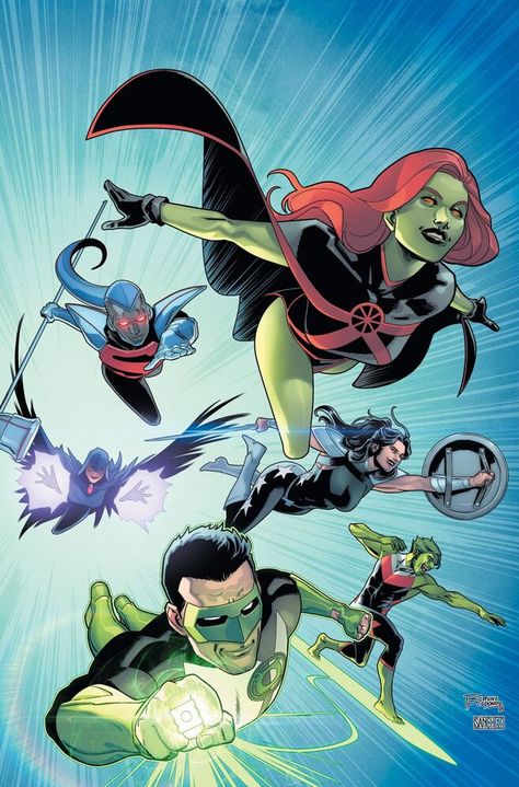 New Teen Titans, Kyle Rayner, New Titan, Dc Comics Heroes, Univers Dc, Arte Dc Comics, Dc Comics Artwork, Beast Boy, Dc Comics Characters