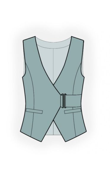 Technical Sketch, Vest Sewing Pattern, Flat Drawings, Coat Pattern Sewing, Fashion Drawing Sketches, Fashion Drawing Tutorial, Illustration Techniques, Woman Vest, Flat Sketches