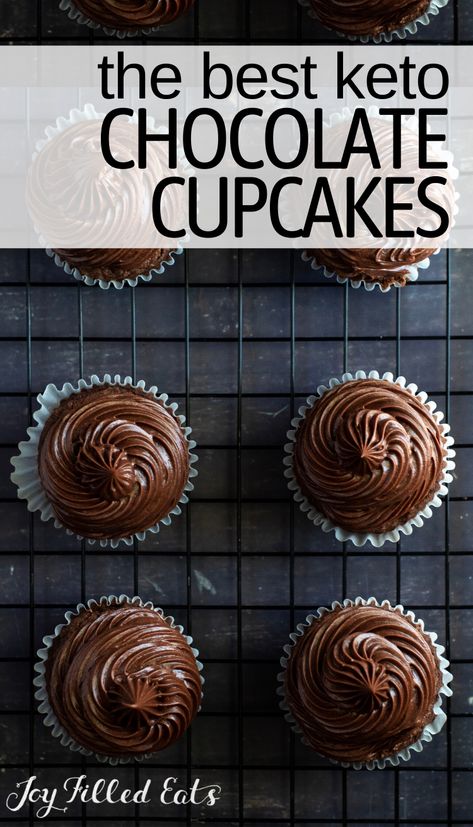 Low Carb Chocolate Cupcakes, Easy Keto Cupcakes, Easy Healthy Cupcakes, Low Carb Cupcake Recipes, Keto Cupcakes Easy, Keto Cupcake Recipes, Keto Chocolate Muffins, Keto Chocolate Cupcakes, Healthy Chocolate Cupcakes