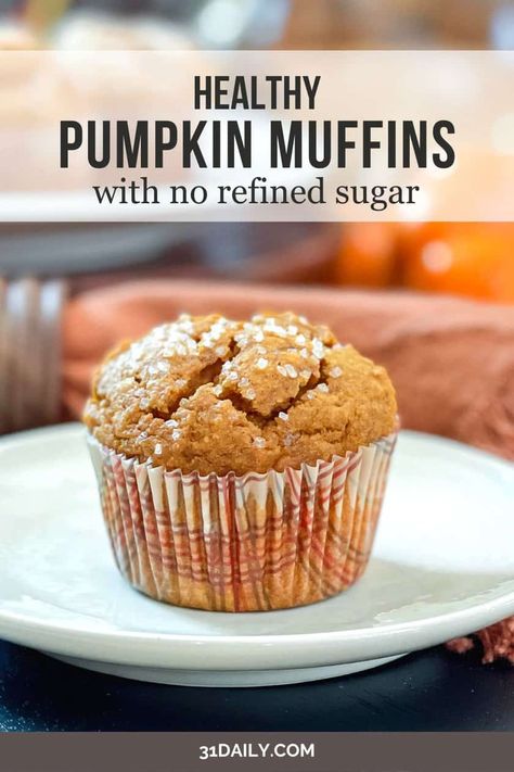 These Healthy Pumpkin Muffins contain no refined sugar and make the most delicious pumpkin spice muffins. Packed with the warm spices you expect, they are a no-guilt, healthier treat for breakfast, snacks, or dessert in the fall. Coconut Flour Pumpkin Muffins, Healthy Pumpkin Muffins, Gluten Free Pumpkin Muffins, Pumpkin Muffin Recipes, Coconut Flour Recipes, Pumpkin Spice Muffins, Spiced Pumpkin, Healthy Pumpkin, Sweet Breads