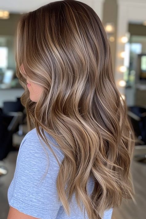 Cute Brown And Blonde Hair, Hair Coloring For Brown Hair, Hair Inspiration Color Brown Highlights, Cute Highlights For Light Brown Hair, Cute Brown Hair Ideas, Very Little Highlights Brown Hair, Hair Inspo For Brown Hair, Carmel Highlights On Brown Hair Light, Hair Ideas For Light Brown Hair