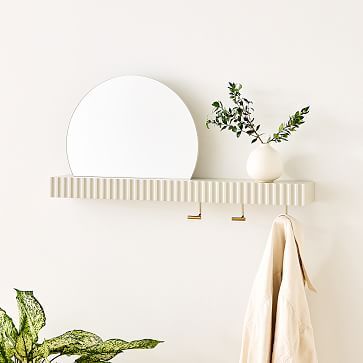 Entryway Wall Storage, Entryway Organizer Wall, Entryway Hooks, West Elm Kids, Entry Wall, Holiday Storage, Entryway Mirror, Entryway Wall, Entryway Organization