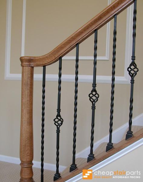 Metal stair railing