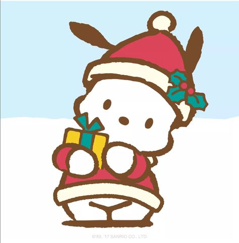 Christmas with Pochacco Cute Cartoon, Hello Kitty, Kitty, Wallpapers, Christmas