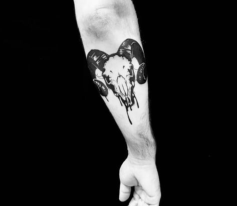 Tattoo photo - Black Sheep tattoo by Roy Tsour Black Sheep Of The Family Tattoo, Sheep Skull Tattoo, Black Sheep Tattoo Ideas, Black Sheep Tattoo, Sheep Tattoo, Ma Tattoo, Sheep Skull, Cowboy Tattoos, Black Sheep Of The Family