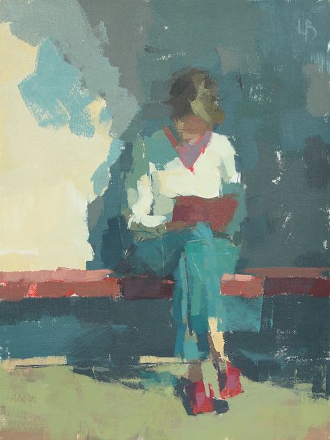 Recent Work – Ollie Le Brocq Paintings Of People Reading, Oil Painting Figures, Oil Painting Books, Oil Painting Of People, Life Drawing Painting, Fractured Painting, Ollie Lebrocq, Acrylic Painting People, Person Painting